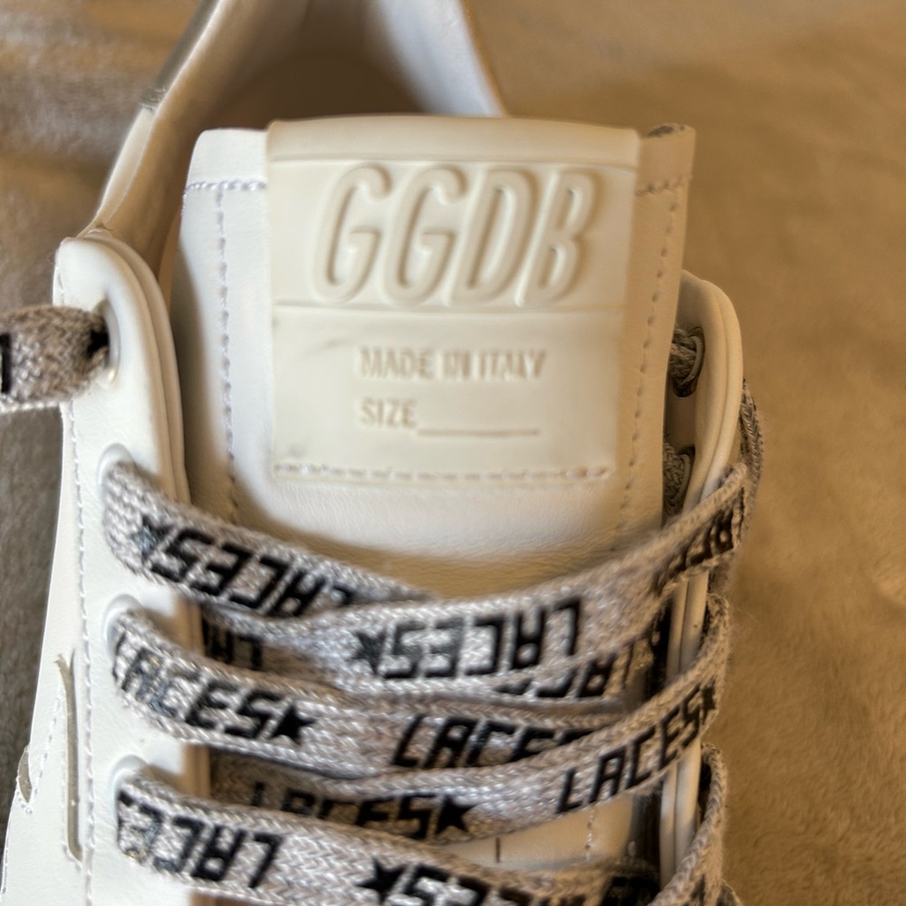 #Golden Goose white sneakers & silver worn once’s woman or men size 37, - Picture 14 of 16